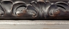 Invers� orn� brun us� sur assiette fauve nez argent� 71X42 mm